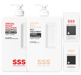 [Nasil_Family] SSS Subacid Shampoo (KFDA certified) & SSS Silk Hair Treatment 1350ml / 45.64oz _ Scalp care, Dandruff care, Nutritional supply, Strengthening hair _ Made In Korea